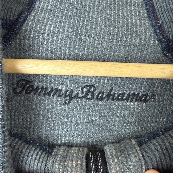 Tommy Bahama Men's Dark Gray Zip-Up Sweater Size XL - Picture 2 of 5